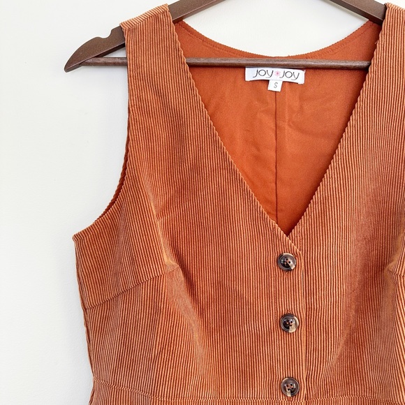 Joy Joy Corduroy Jumper Dress - Picture 2 of 4